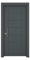 Porte extérieure avec moulures en aluminium STRUGAL 400 6H2V