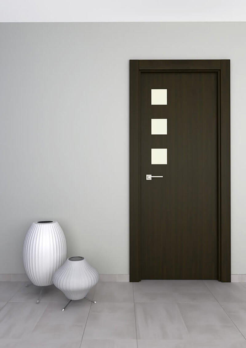 Puerta de interior incrustación en aluminio STRUGAL 300 3IE