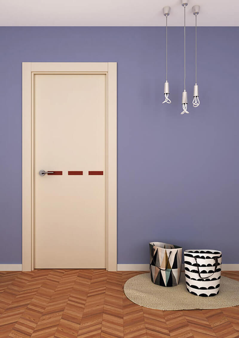 Puerta de interior incrustación en aluminio STRUGAL 300 3IA