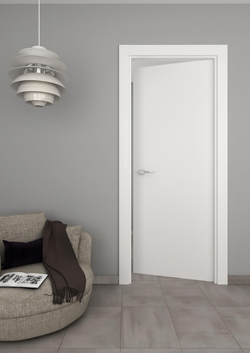 Porte intérieure en aluminium lisse STRUGAL 100C