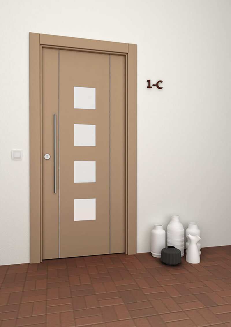 Puerta de aluminio STRUGAL 600 4VE