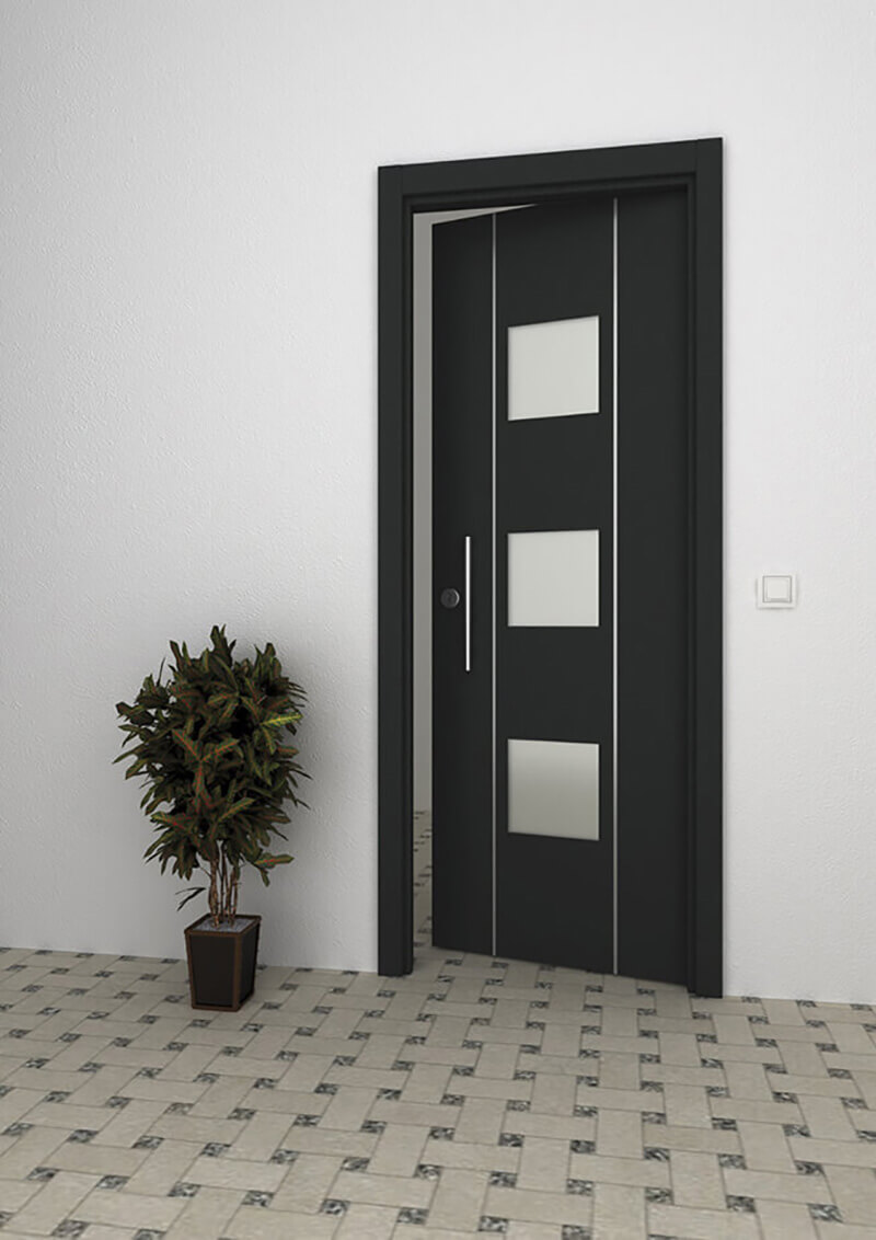 Puerta de aluminio exterior STRUGAL 600 3VA