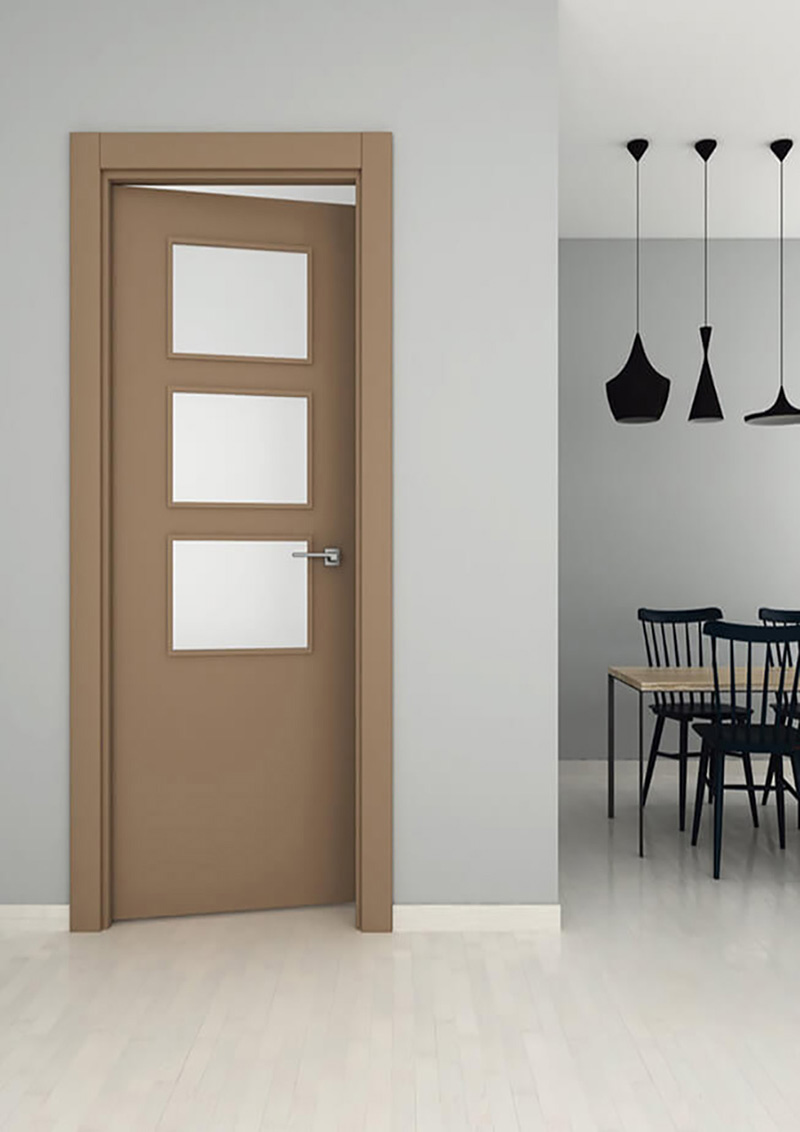 Porte intérieure en aluminium lisse STRUGAL 100 3VA