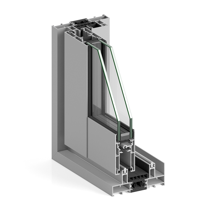 Fenêtre coulissante en aluminium STRUGAL S88RP Levage