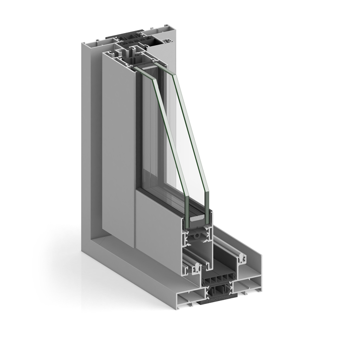 Fenêtre coulissante en aluminium STRUGAL S88RP Prime