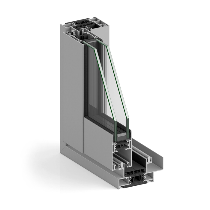 Fenêtre coulissante en aluminium STRUGAL S88RP