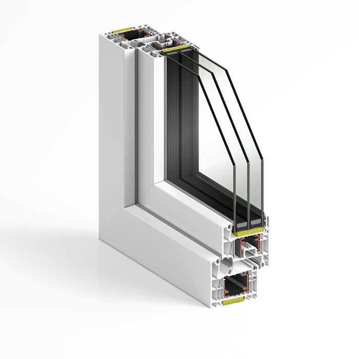 Fenêtre en PVC Plania Passivhaus 1.0