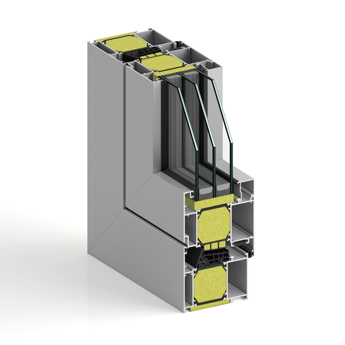 Fenêtres en Aluminium STRUGAL S82RP Passivhaus