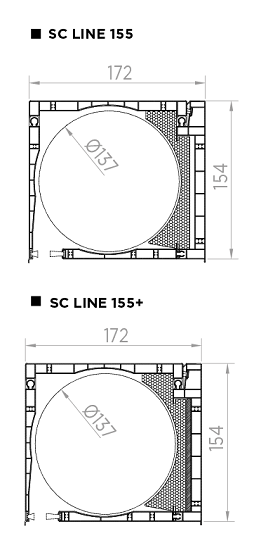 Opciones cajón SC LINE 155
