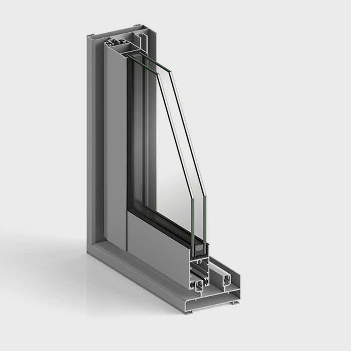 Fenêtre coulissante en aluminium STRUGAL S70R