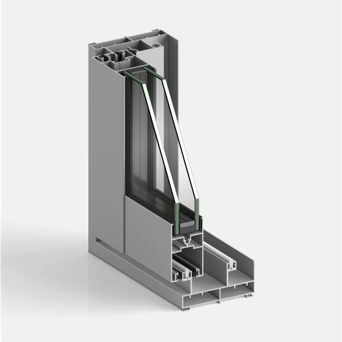 Fenêtre coulissante en aluminium STRUGAL S88R