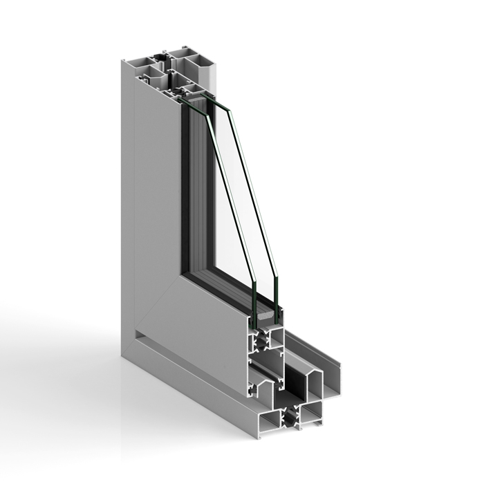 Fenêtre coulissante en aluminium STRUGAL S68RP