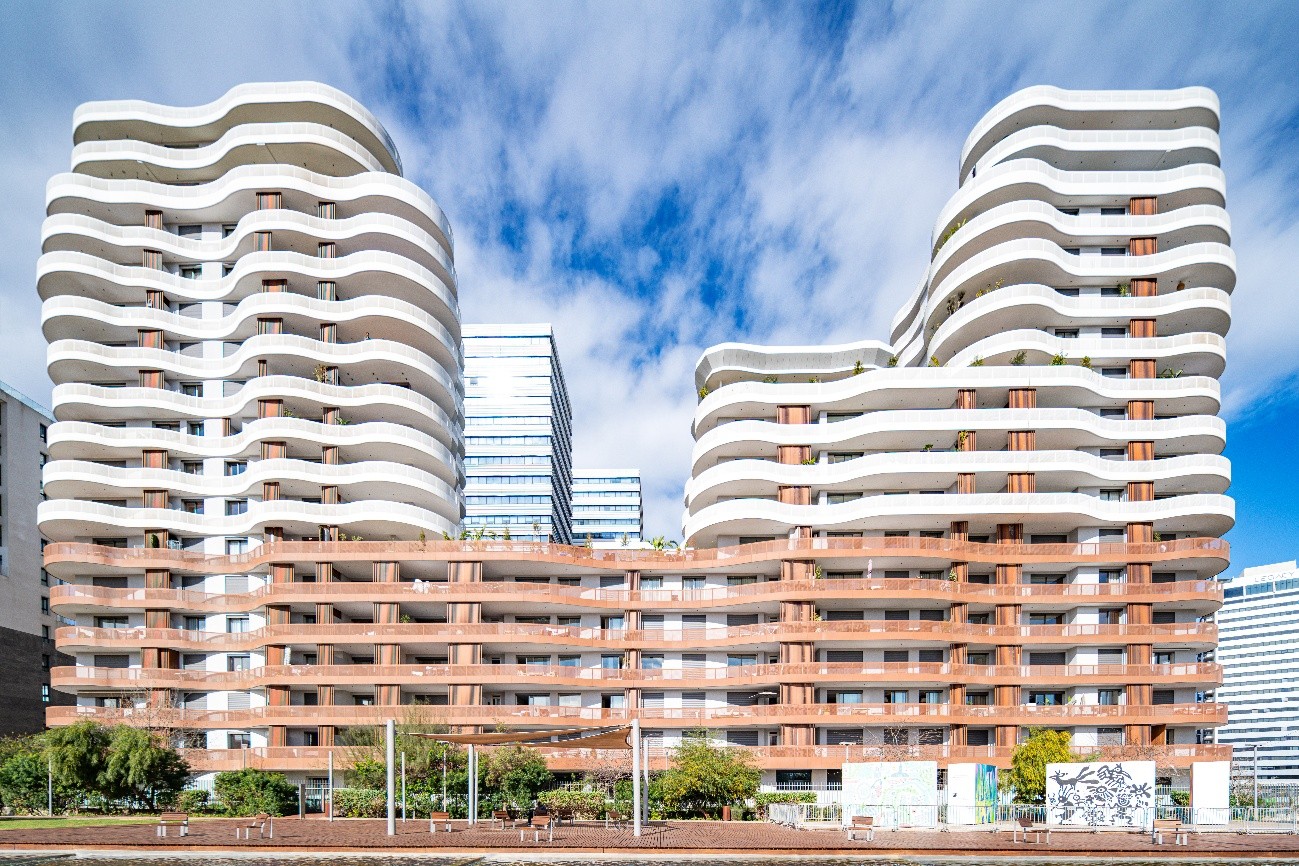 Façade du projet Les jardins d’Anfa